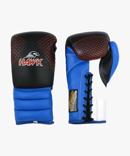 Hawk Boxing Lace-Up Gloves – Premium Training Gloves with Hook & Loop Closure